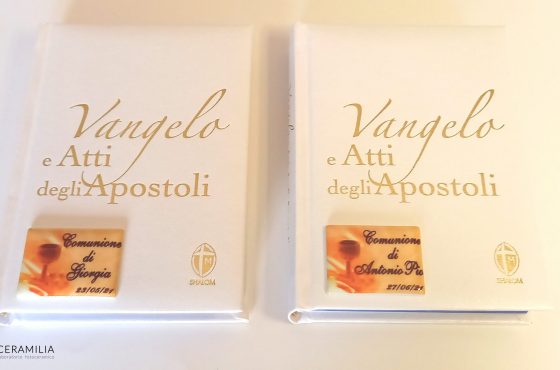 targhetta x il Vangelo - cliente Editrice Shalom
